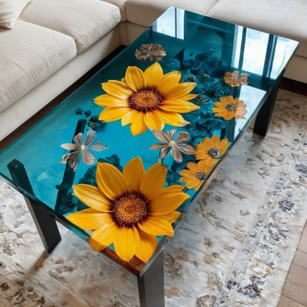 Marble Epoxy Resin Table