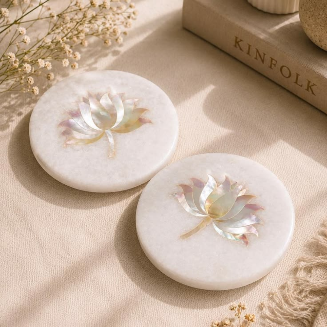 Handmade Marble Coaster Set